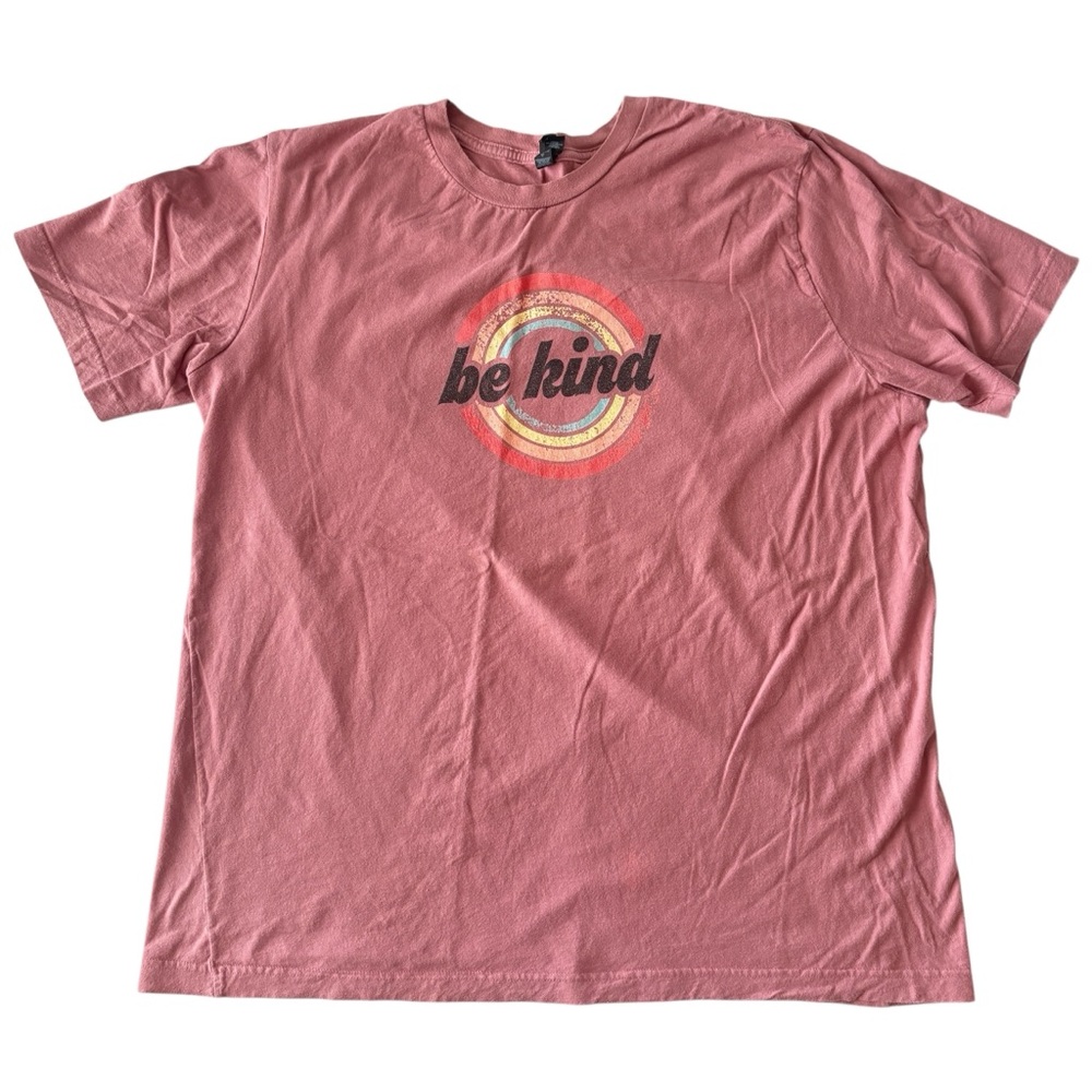 Pink 'Be Kind' Graphic T-Shirt, Size XXL